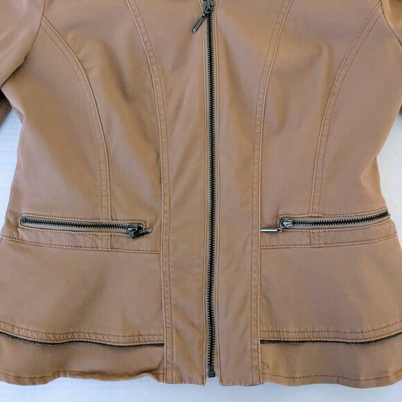 WHITE HOUSE BLACK MARKET Women's  Rhinestone Accent Jacket  Size 6  Clay Brown - Picture 5 of 11